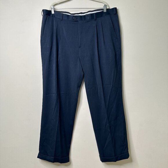 Perry Ellis Portfolio Blue Classic Fit Dress Pants Men's 40x29 - Picture 1 of 4